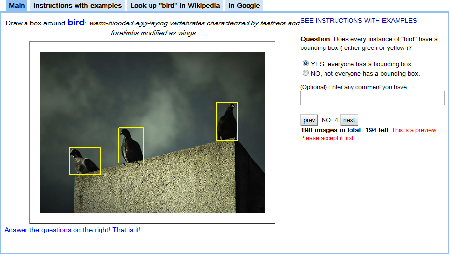 An example of a coverage verification task.